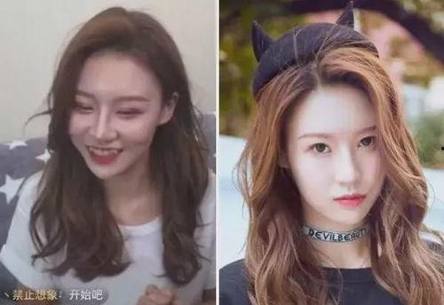 中国明星网红对比图高清,颜值与人气大揭秘