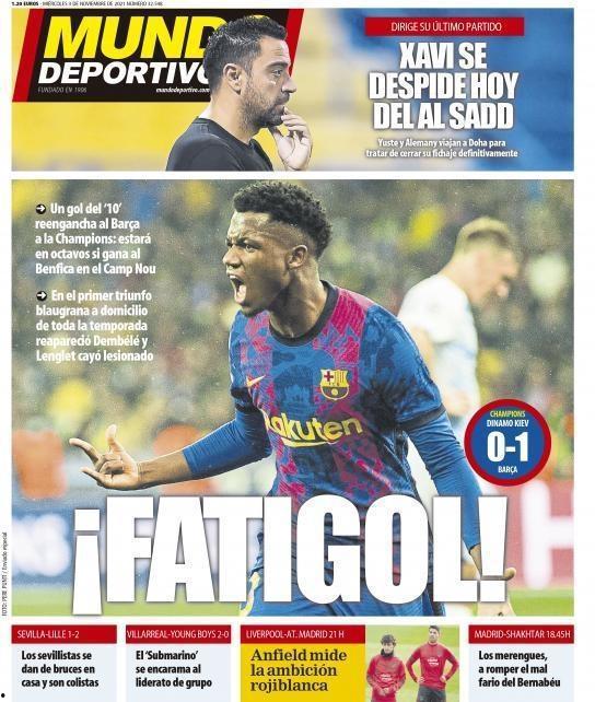 瓜迪奥拉西甲今日头版