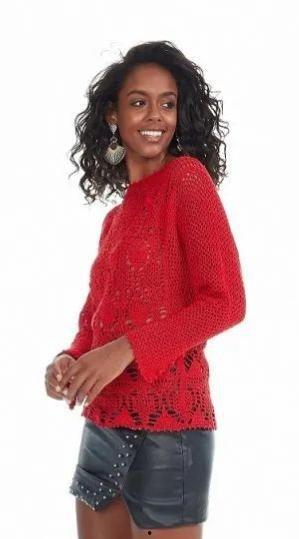 明星网红钩织毛衣图片,温暖冬日时尚新潮流