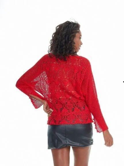 明星网红钩织毛衣图片,温暖冬日时尚新潮流